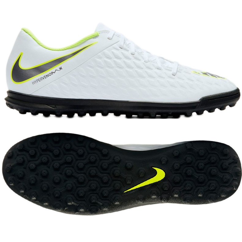 Buty piłkarskie Nike Hypervenom Phantomx 3 Club Tf M AJ3811-107 białe białe