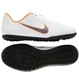 Buty piłkarskie Nike Mercurial VaporX 12 club Tf Gs Jr AH7355-107 wielokolorowe białe