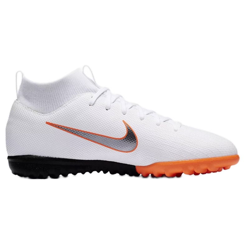Buty piłkarskie Nike Mercurial SuperflyX 6 Academy Gs Tf Jr AH7344-107 białe białe
