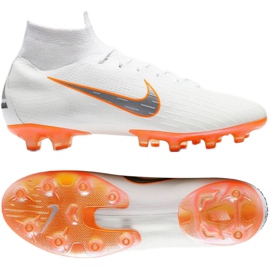Buty piłkarskie Nike Mercurial Superfly 6 Elite Ag Pro M AH7377-107 białe białe