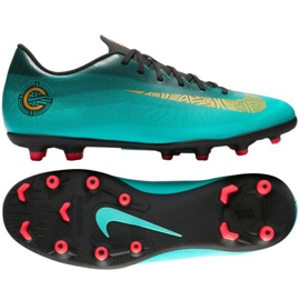 Buty piłkarskie Nike Mercurial Vapor 12 Club CR7 Mg M AJ3723-390 zielone zielone