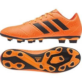 Buty piłkarskie adidas Nemeziz 18.4 FxG M DA9594 pomarańczowe wielokolorowe