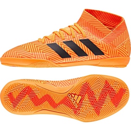 Buty piłkarskie adidas Nemeziz Tango 18.3 IN Jr DB2373 pomarańczowe