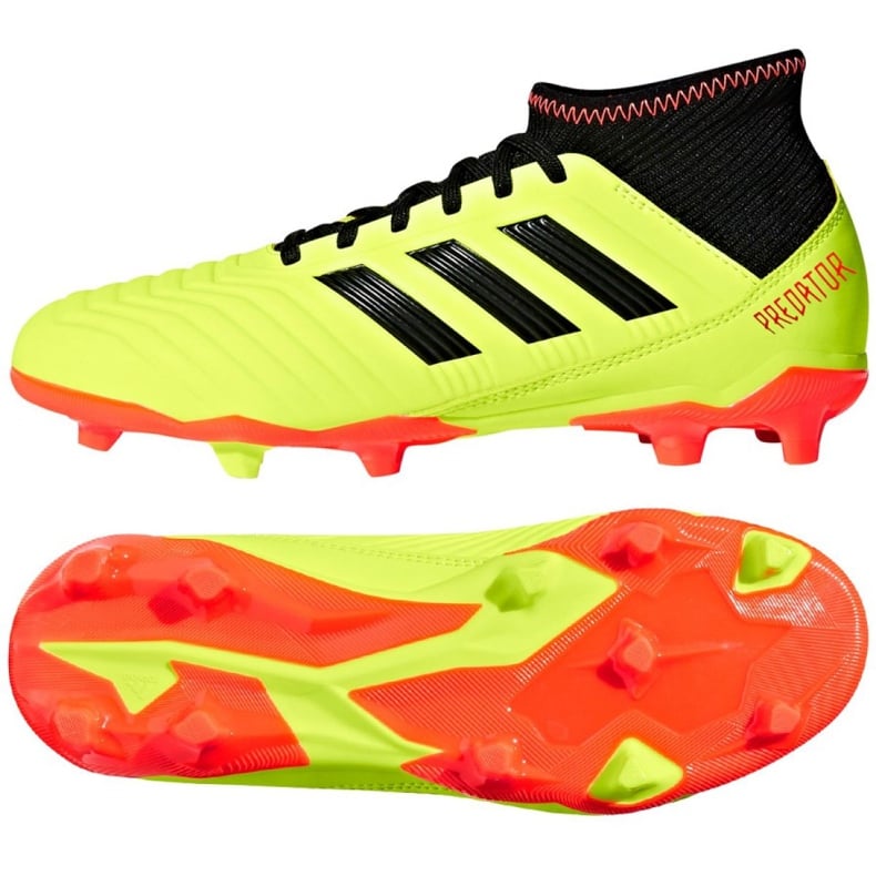 Buty piłkarskie adidas Preadtor 18.3 Fg Jr DB2319 wielokolorowe żółte