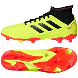 Buty piłkarskie adidas Predator 18.3 Fg M DB2003 żółte żółte