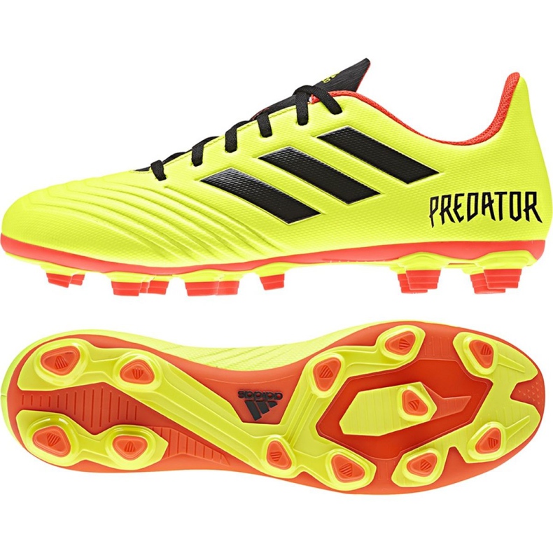 Buty piłkarskie adidas Predator 18.4 FxG M DB2005 żółte wielokolorowe