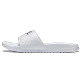 Klapki Nike Benassi Just Do It 343881 102 białe