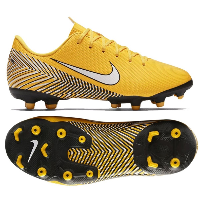 Buty piłkarskie Nike Mercurial Vapor 12 Academy Neymar Mg Jr AO2896-710 żółte wielokolorowe