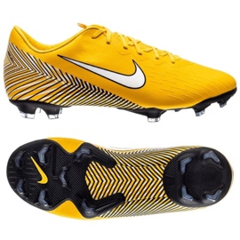 Buty piłkarskie Nike Mercurial Vapor 12 Elite Neymar Fg Jr AR4091-710 żółte ż ó