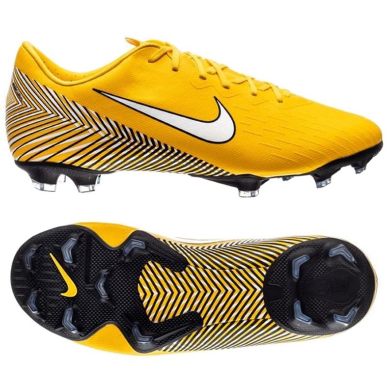 Buty piłkarskie Nike Mercurial Vapor 12 Elite Neymar Fg Jr AR4091-710 żółte ż ó