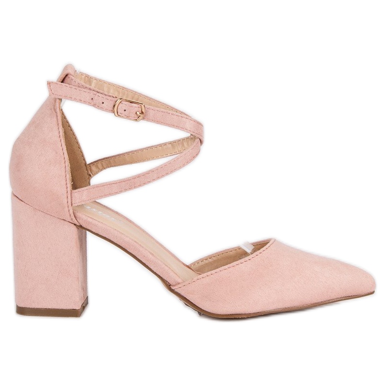 Seastar Czółenka z paskiem różowe