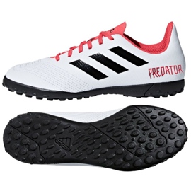 Buty piłkarskie adidas Predator Tango 18.4 Tf Jr CP9096 białe białe