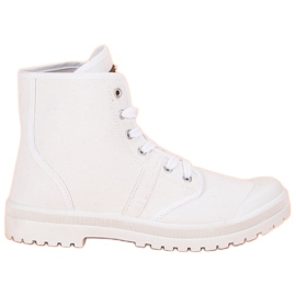 Mckeylor Materiałowe workery damskie białe