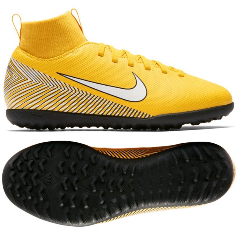Buty piłkarskie Nike Mercurial Superfly 6 Club Neymar Tf Jr AO2894-710 wielokolorowe żółte