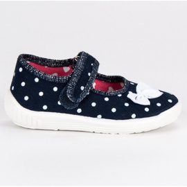 Raweks Dziewczęce Kapcie Domowe niebieskie