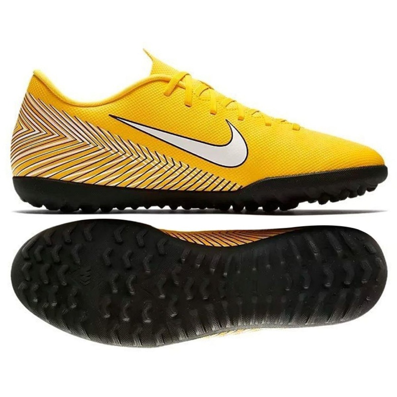 Buty piłkarskie Nike Mercurial Vapor 12 Club Tf M AO3119-710 żółte żółte
