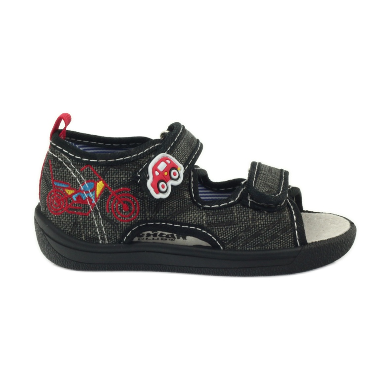 American Club American sandałki buty dziecięce wkładka skórzana czarne szare czerwone