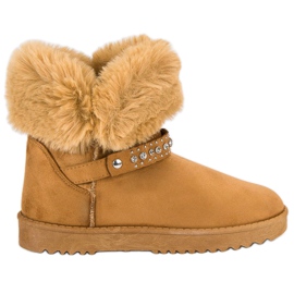 Seastar Mukluki z futerkiem brązowe