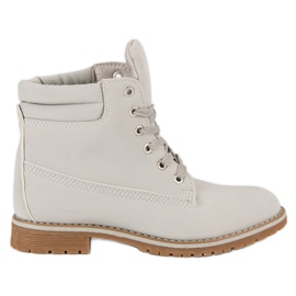 Klasyczne traperki damskie szare