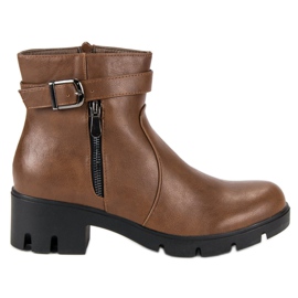 Small Swan Jesienne brązowe botki