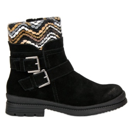 Filippo Skórzane czarne botki