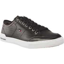 Tommy Hilfiger Core Corporate Leather czarne