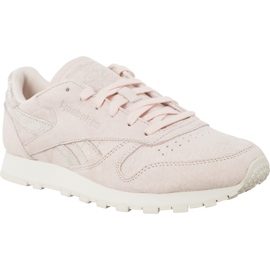 Reebok Cl Lthr Shimmer BS9865 fioletowe różowe