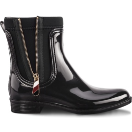 Tommy Hilfiger Material Mix Rain Boots 990 Black czarne