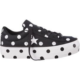 Converse C560695 One Star Platform białe czarne