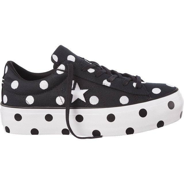 Converse C560695 One Star Platform białe czarne