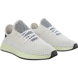 Adidas Deerupt Runner Chalk White Core Black Core Black białe wielokolorowe