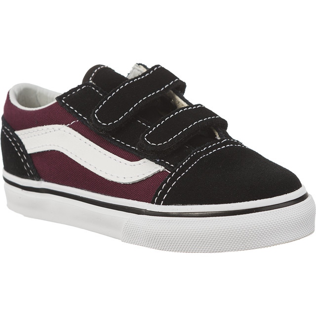 Vans Old Skool Q7J Black Og Burgundy czarne wielokolorowe czerwone