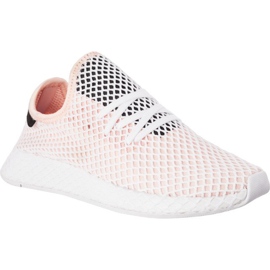 Adidas Deerupt Runner White Core Black Ftwr White różowe