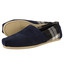 Toms Suede Plaid Mens Classic Alpargata 208 granatowe