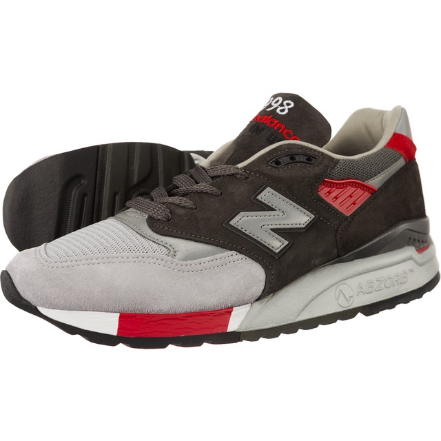 New Balance M998CPL szare czerwone