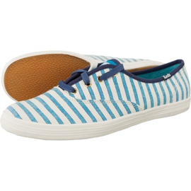 Keds Champion Cabana Stripe 564 białe niebieskie granatowe