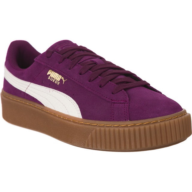 Puma Suede Platform Snk Jr 603 fioletowe