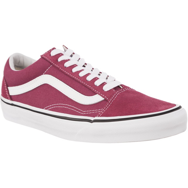 Vans Old Skool U64 Dry Rose True White czerwone
