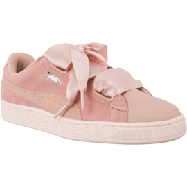Puma Suede Heart Pebble Peach Beige Pearl różowe