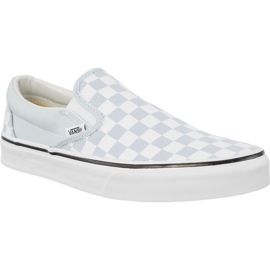 Vans Classic SLIP-ON Checkerboard Qck białe niebieskie