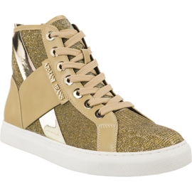 Armani Jeans Woven Sneaker 7P566-06250 brązowe żółte