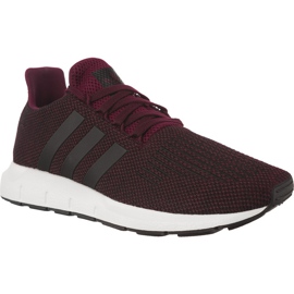Adidas Swift Run J 600 Maroon Core Black Ftwr White czarne czerwone