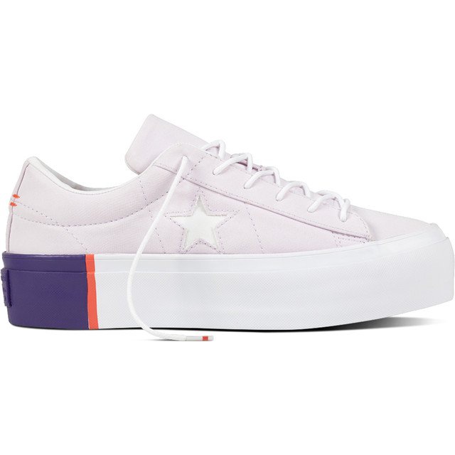 Converse 559902 One Star Barely Grape Rush Coral White białe fioletowe różowe