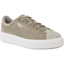 Suede Platform Rock Ridge PUMA White szare