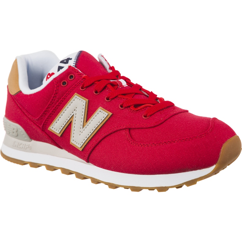 New Balance Ml574yla Team Red With Overcast czerwone