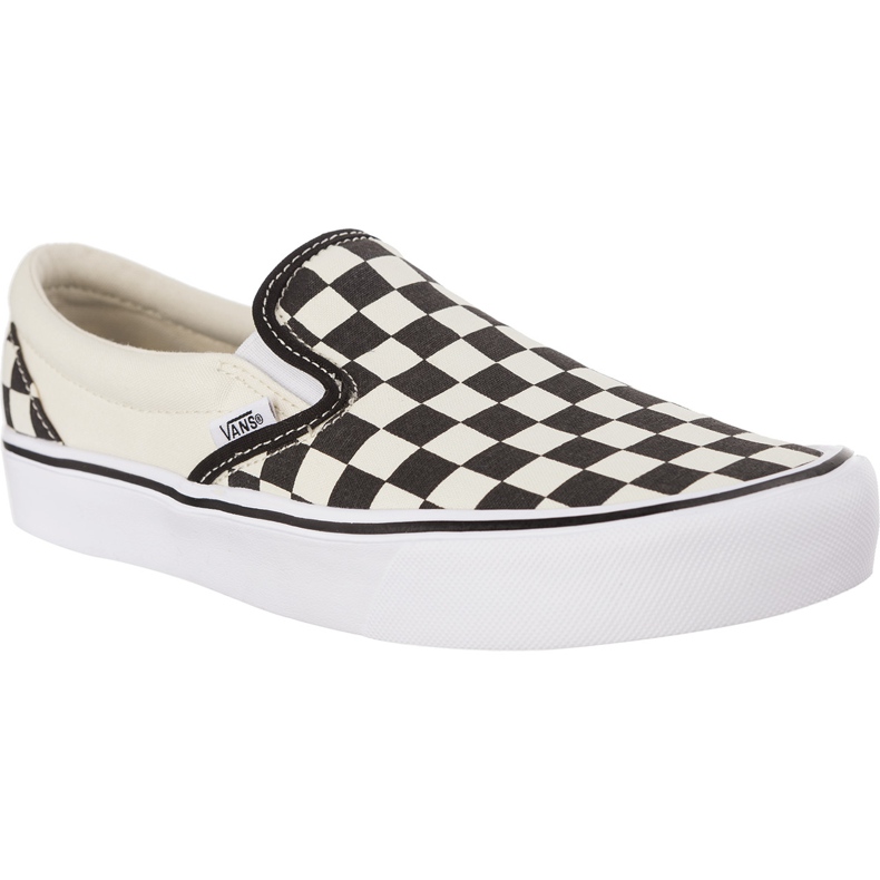 Vans Classic Slip On Lite IB8 Checkerboard Black Classic White białe czarne wielokolorowe