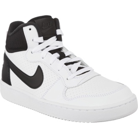 Nike Court Borough Mid Gs 839977 101 białe