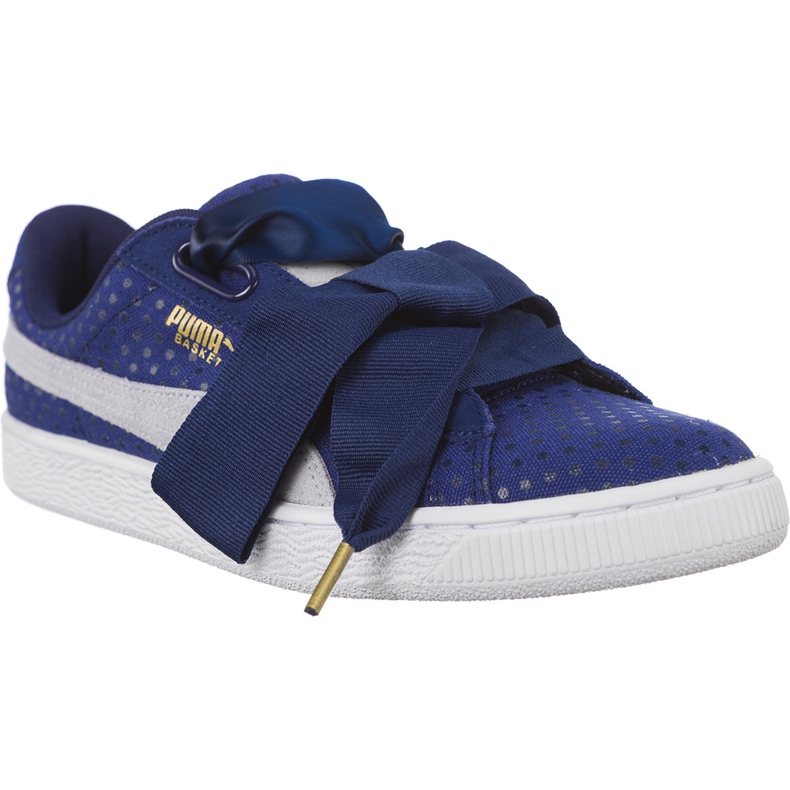 Puma Basket Heart Denim W 101 niebieskie