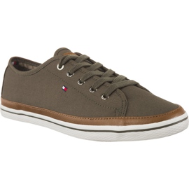 Tommy Hilfiger Iconic Kesha Sneaker 011 Dusty Olive zielone
