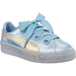 Puma Platform Glitter Princess Sophia Webster Metallic Blue Fluo Orange niebieskie wielokolorowe